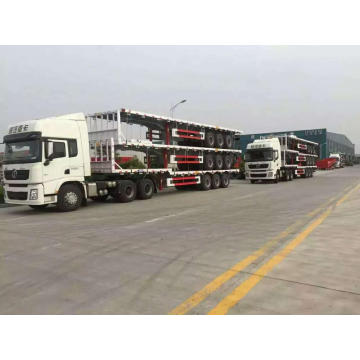 3 Axles Flatbed Semi-trailer Truck